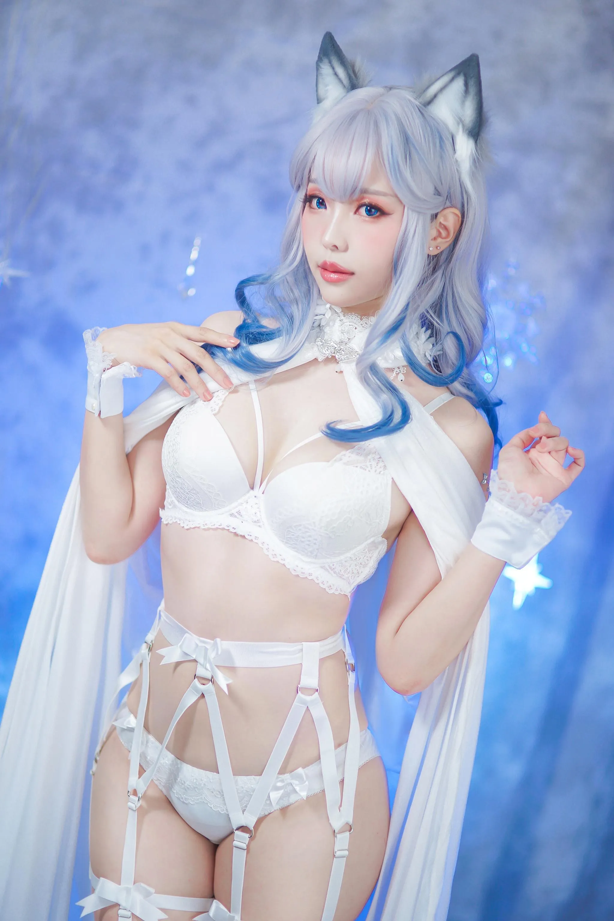 ElyEE子 – NO.43 猫耳白丝带 [48P]插图5
